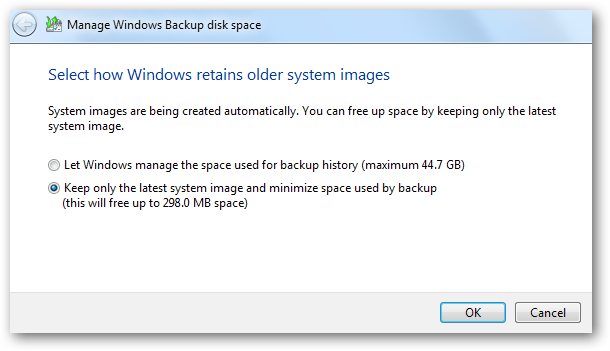 Minimize space