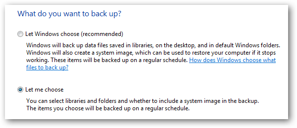What to backup